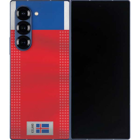 Iceland Soccer Flag Galaxy Z Fold6 Skin